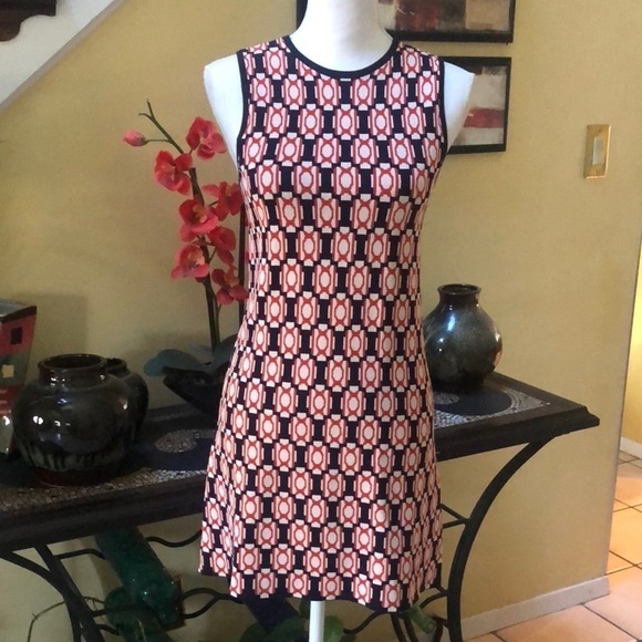 Vintage Vanessa Bruno 60’s Vibe Sleeveless Mini Dress Size XS - Picture 1 of 14